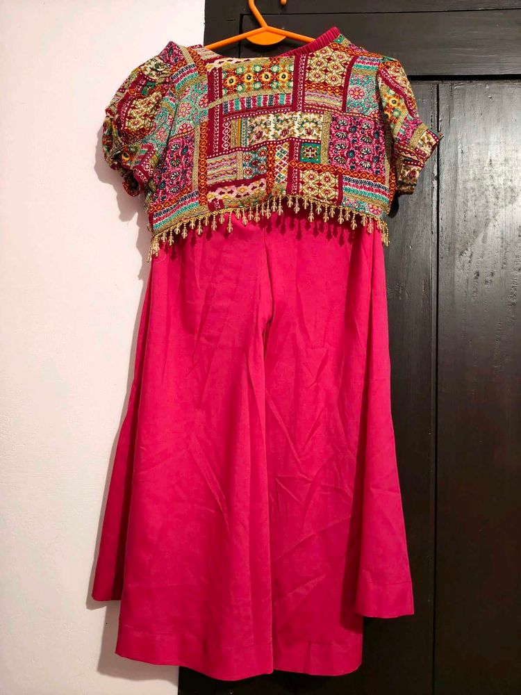 Crop top and palazo set