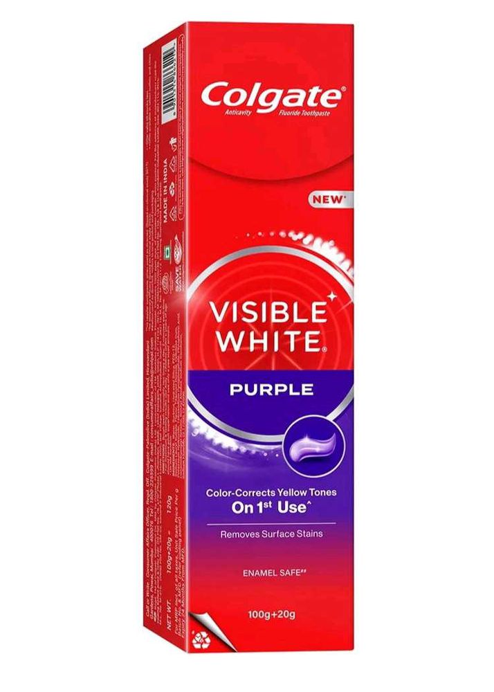 Colgate Visible White Purple Toothpaste
