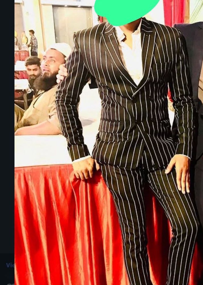 Men's Striped Suit Set