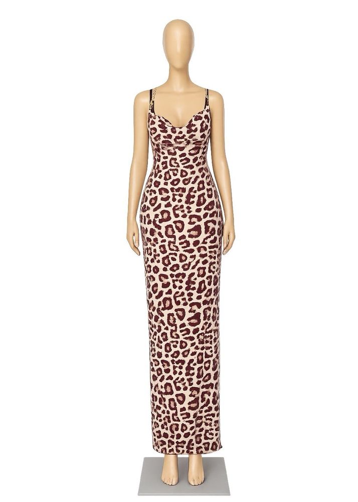 Leopard Print Maxi Dress