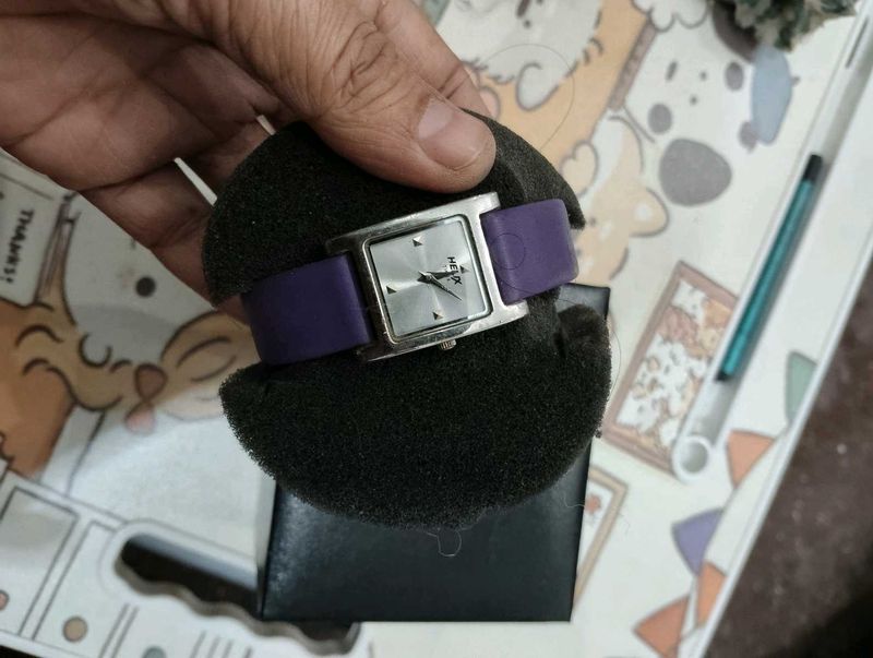Helix Women's Purple Strap Watch