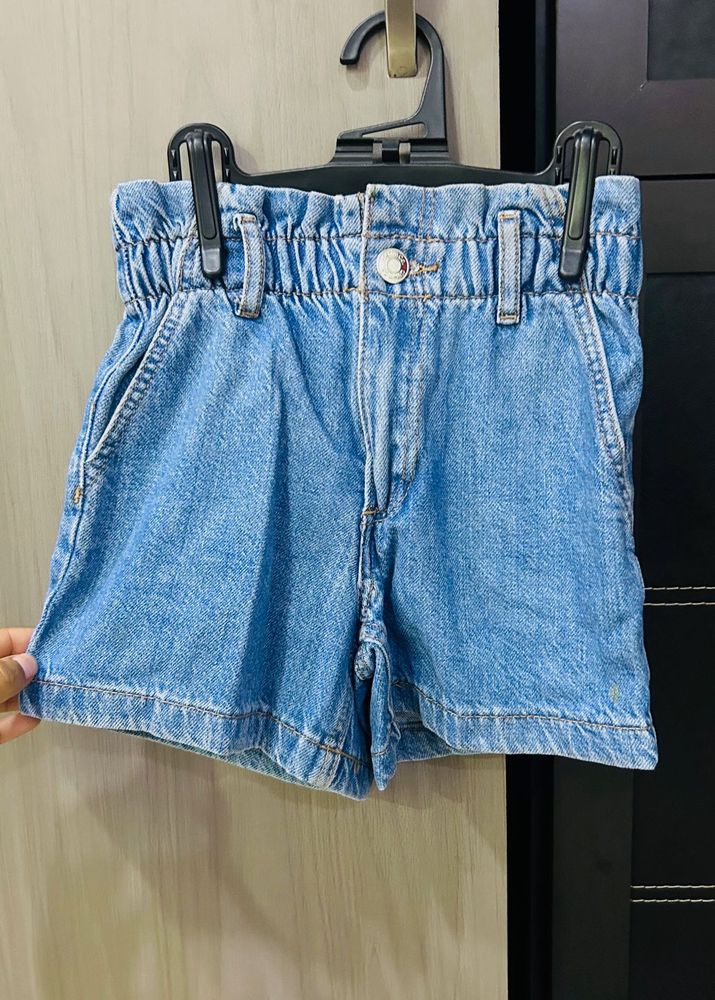 Light Wash Denim Shorts