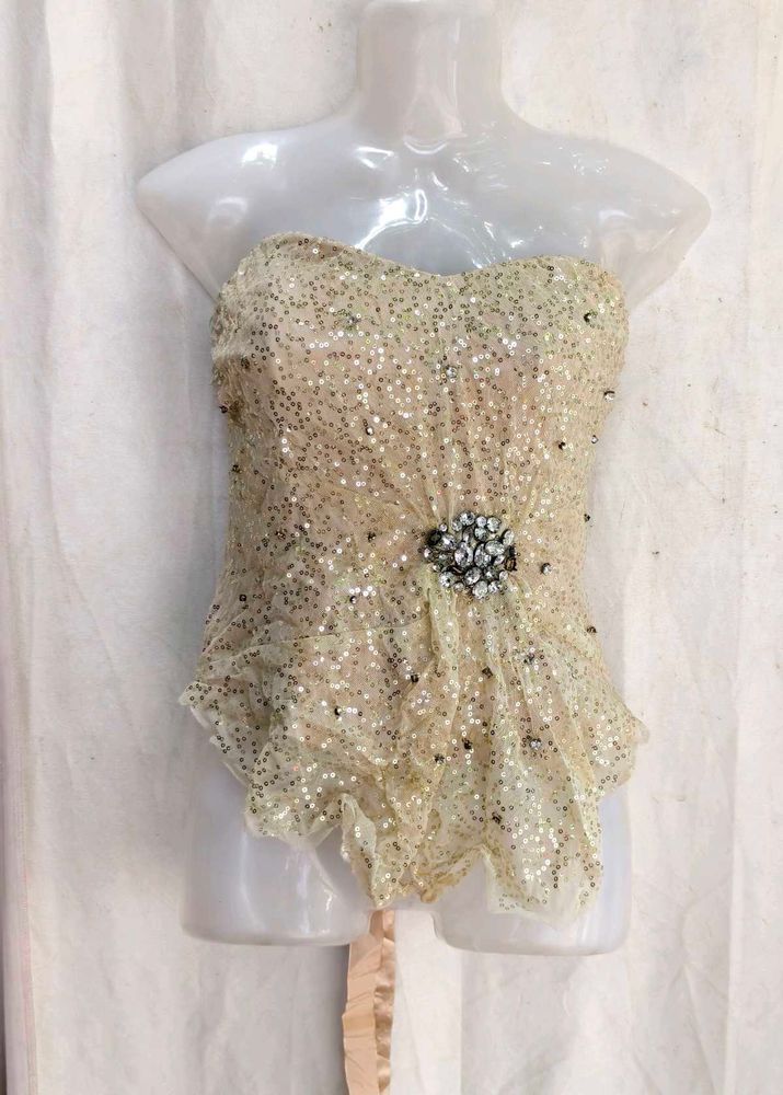 Sparkling Sequin Embellished corset