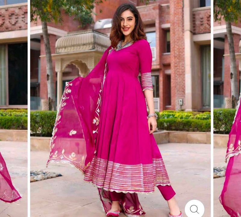 aachho  Pink &amp; GAnarkali  suit .. offers only