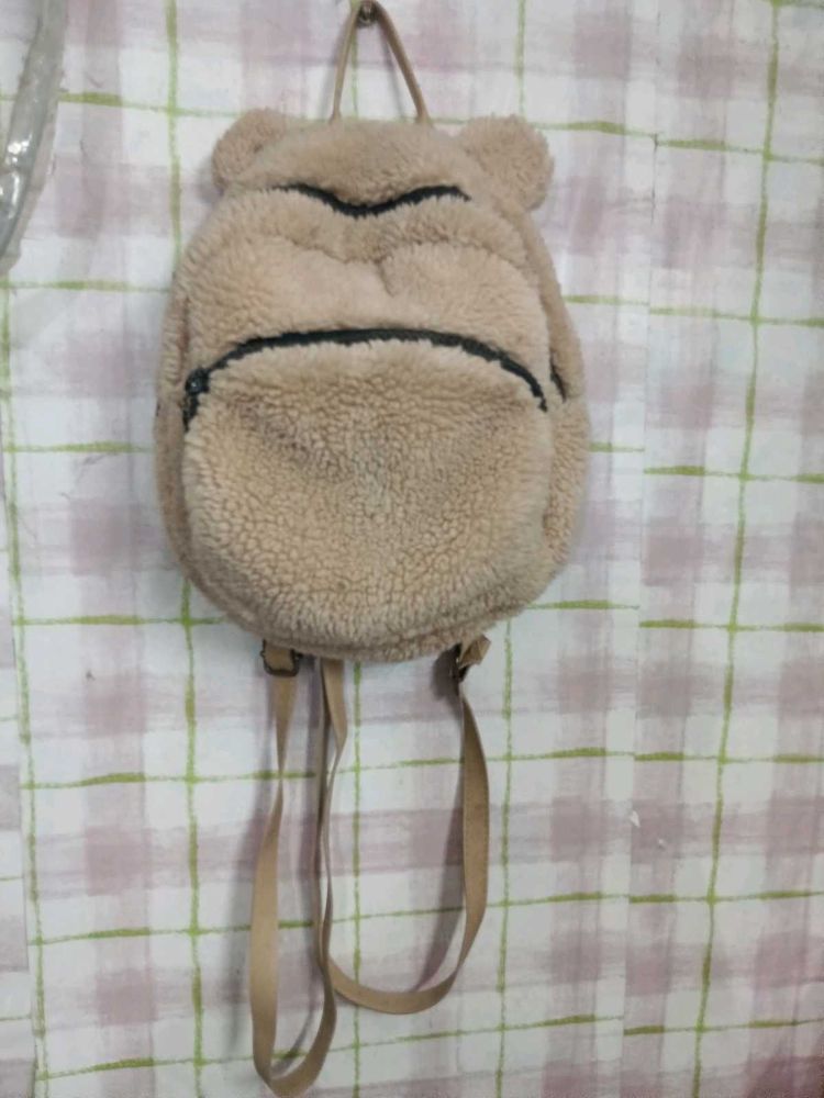 Cute Teddy Bear Fluffy Backpack