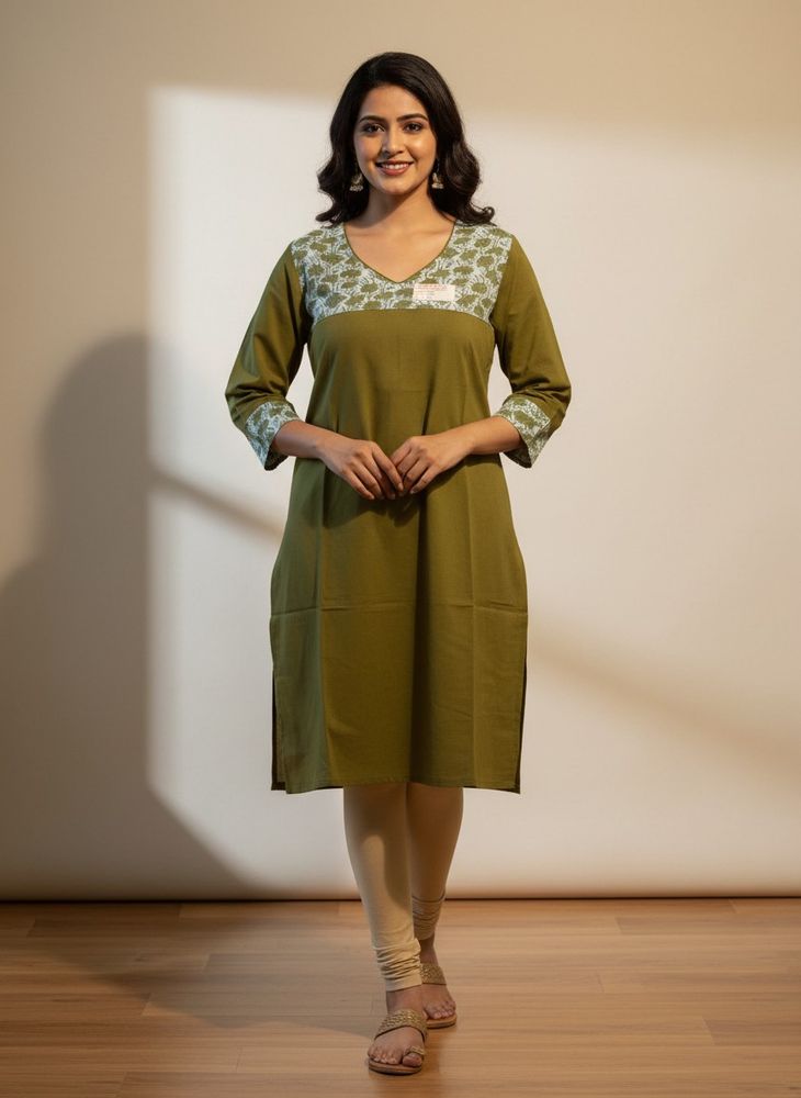 Olive Green Tunic Dress