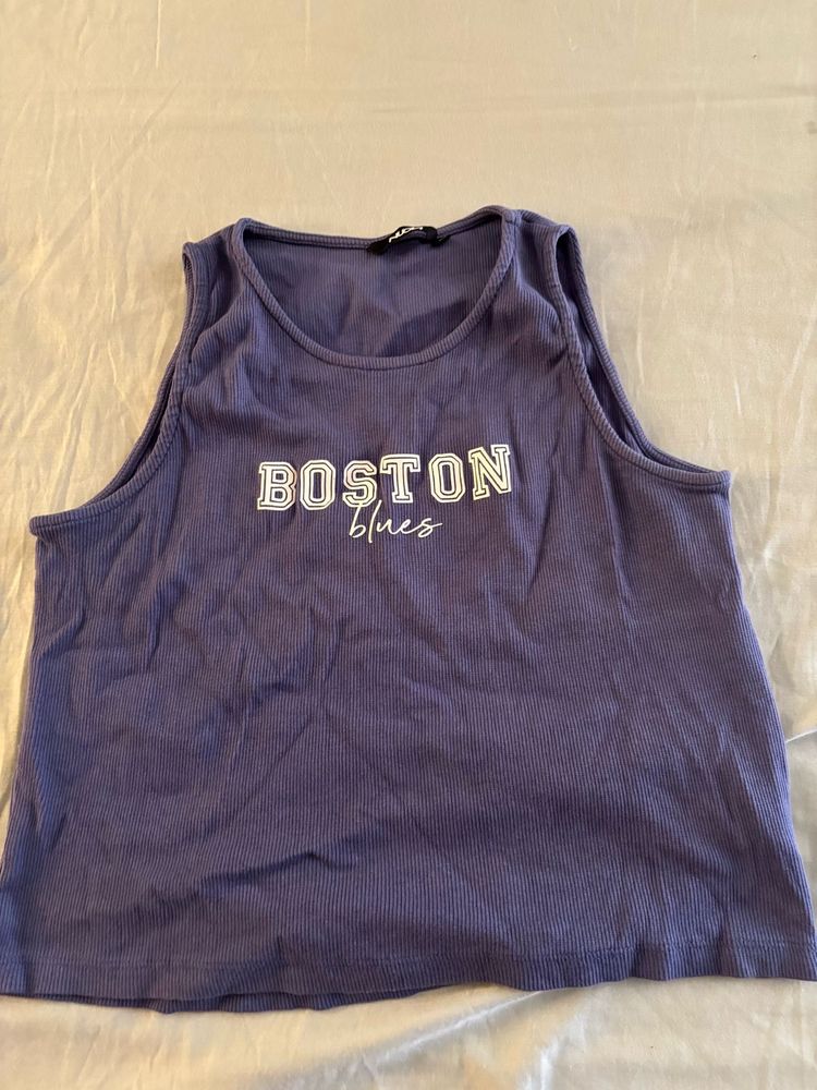 Purple "Boston Blues" Tank Top