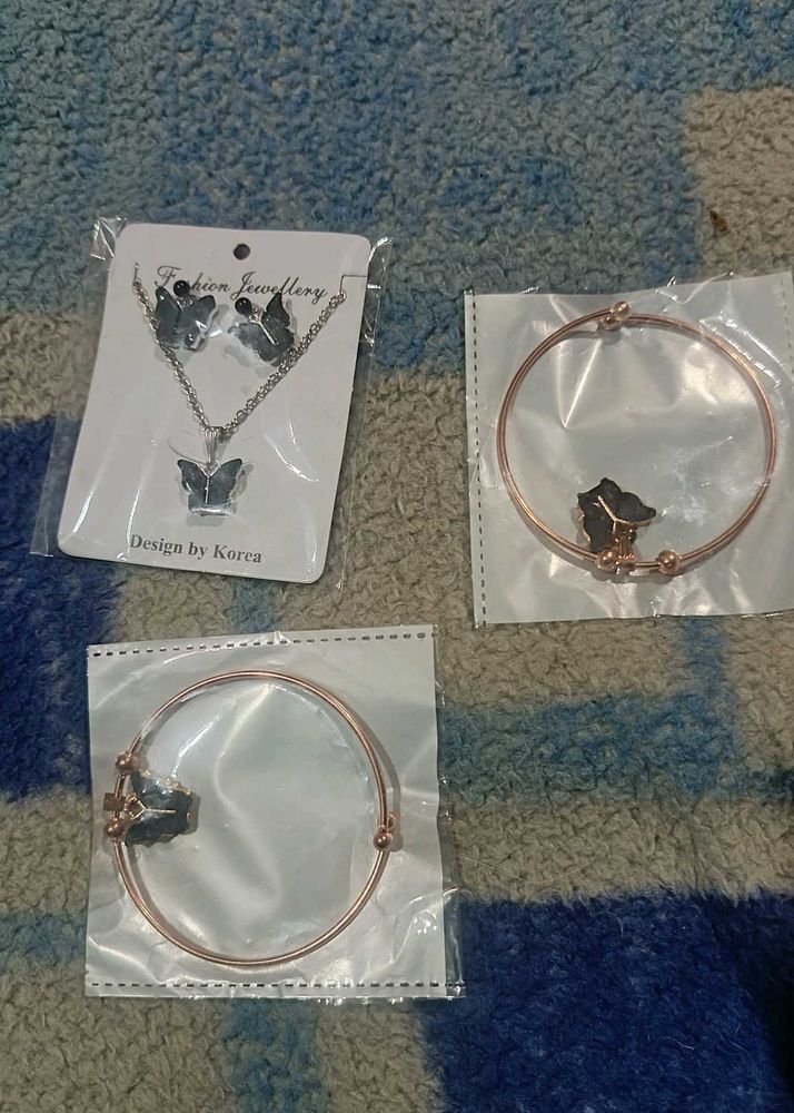 Butterfly Jewelry Set &amp; Bracelets