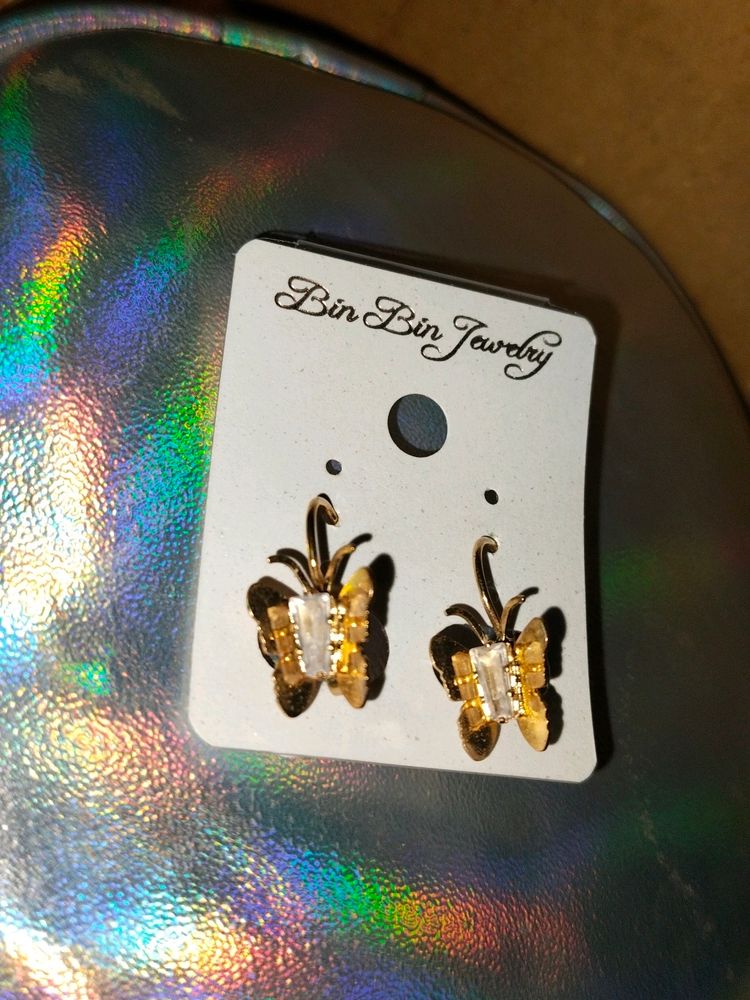Butterfly Crystal Earrings