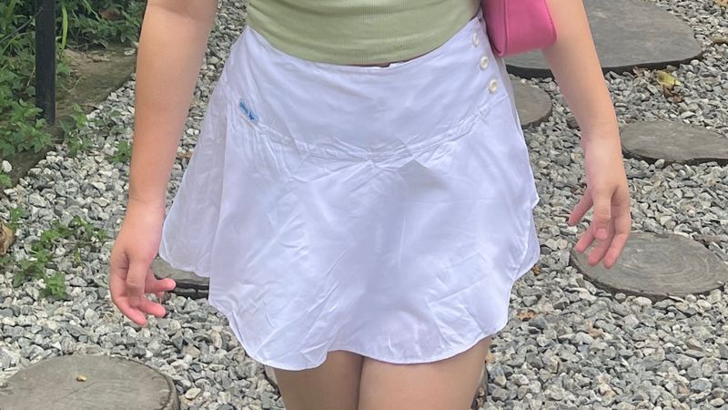 White Skort