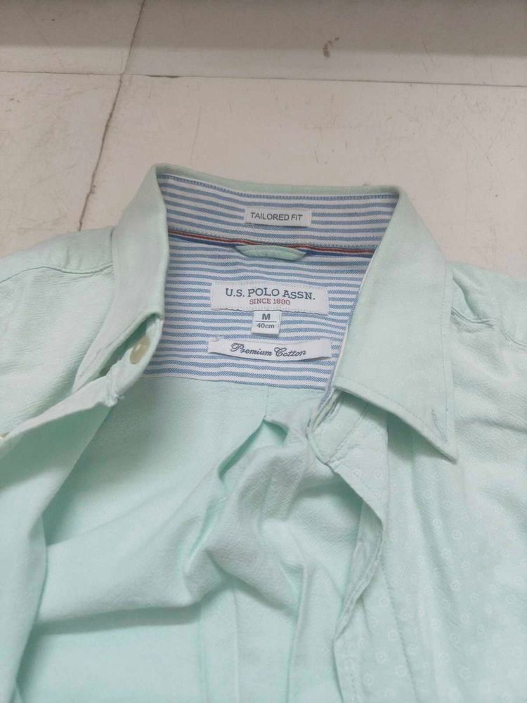 Light Green Men's US Polo Shirt