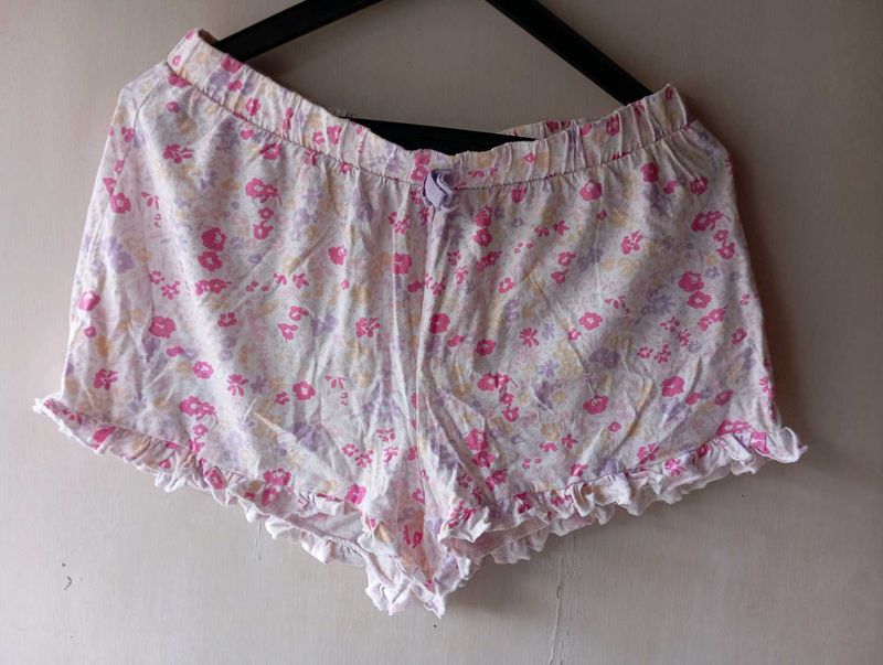 Cute Floral Pajama Shorts