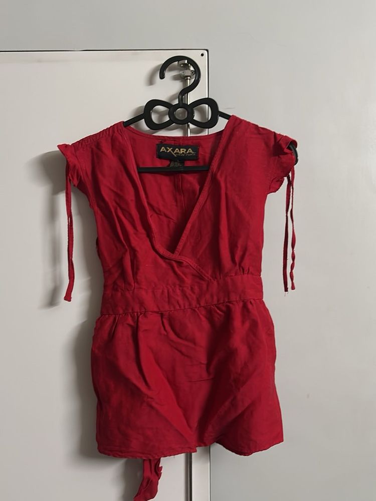 Red y2k top