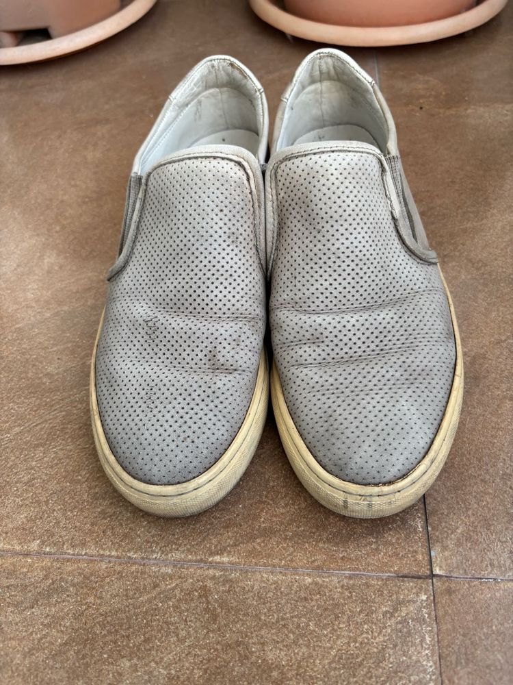 Casual Slip-On Shoes pure leather