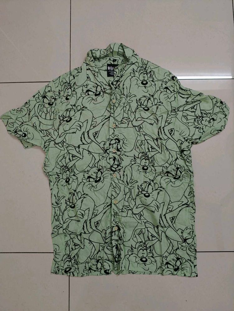 The Souled Store - Sea Green Beach/Holiday Shirt