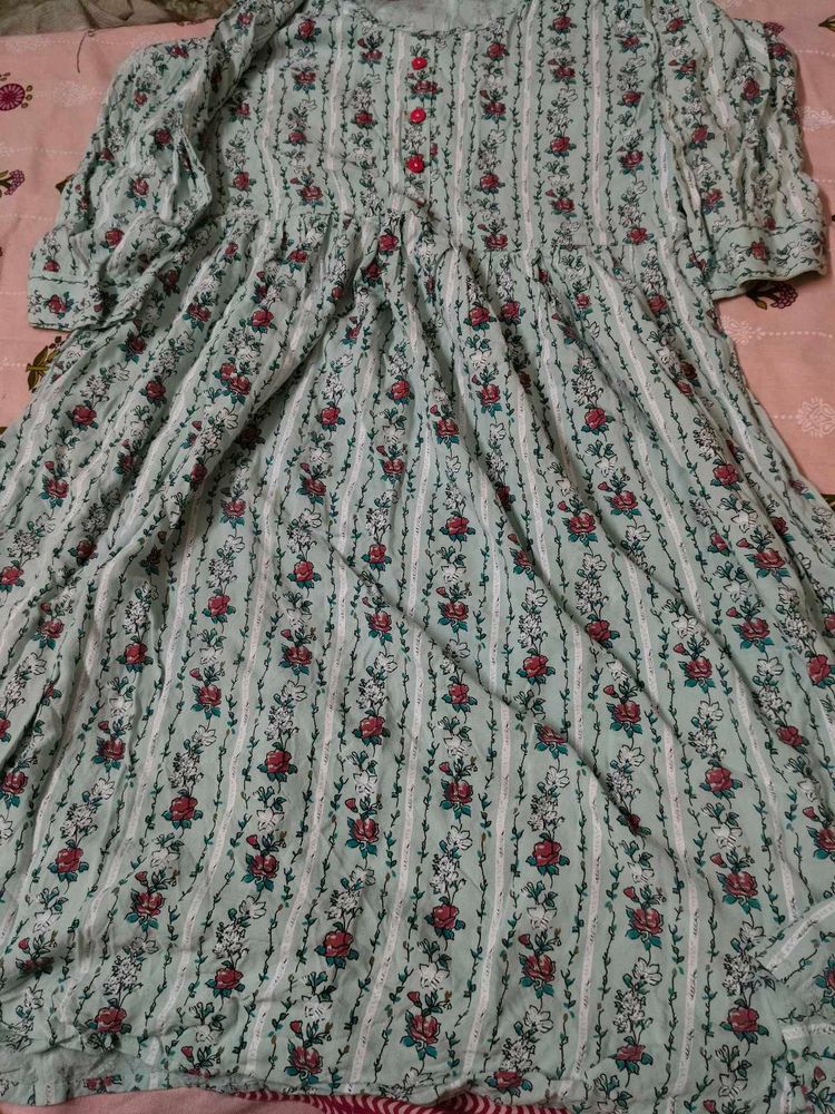 Floral Print Kurta