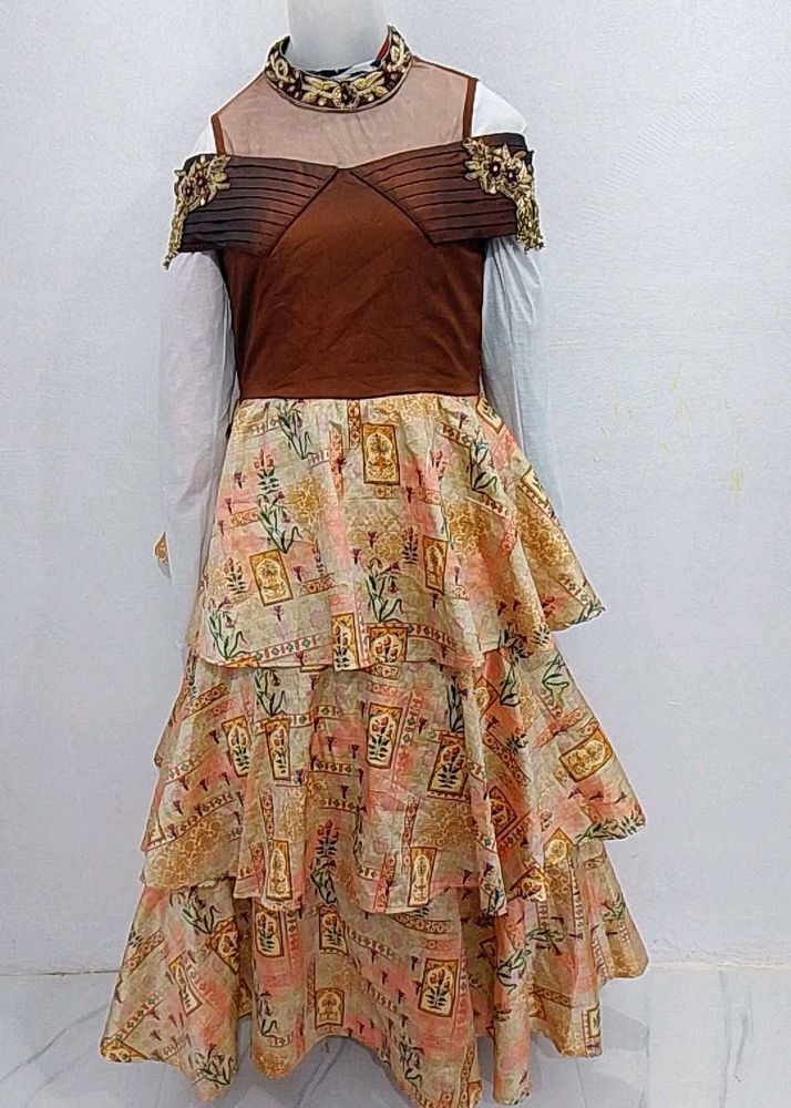 Beautiful Tiered Ethnic Gown