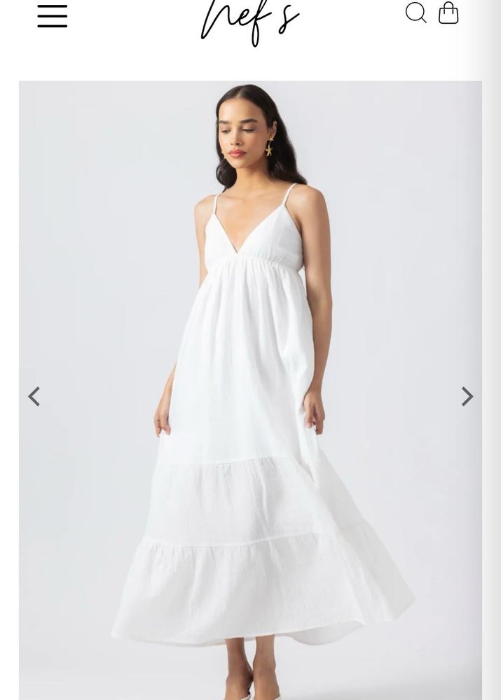 Nefsfinds White Maxi Dress