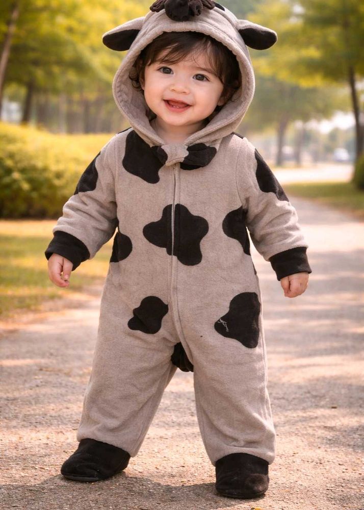 Adorable Cow Costume for Baby
