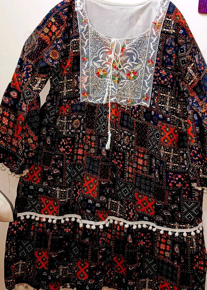 Patchwork Bohemian Dress💗