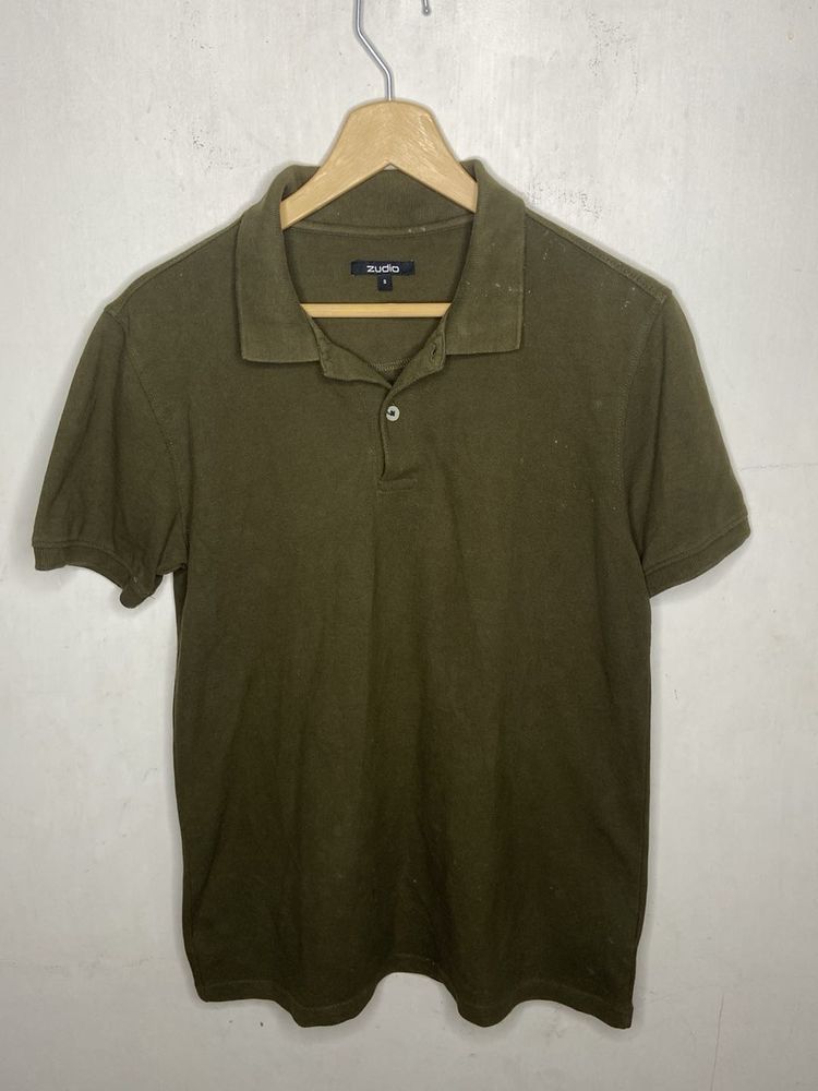Men's Olive Green Polo Shirt