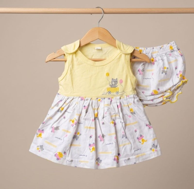 Cute Baby Girl Dress and Bloomers Set