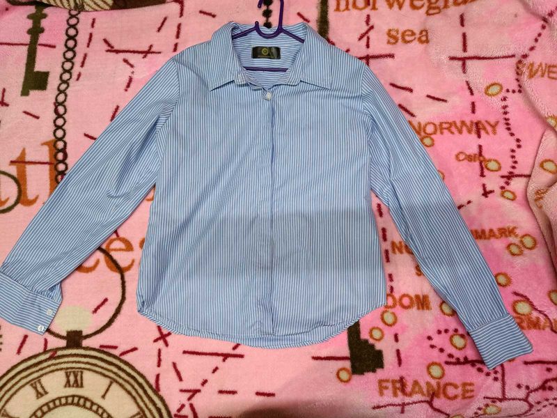 Striped Button-Down Shirt