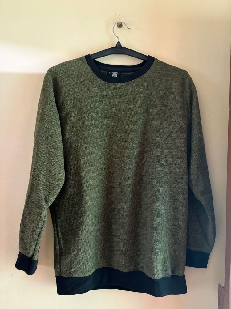Green Crew Neck Sweatshirt