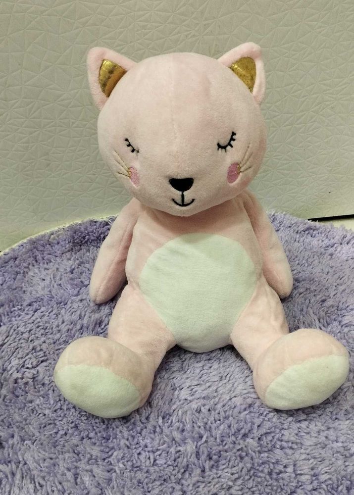 Adorable Pink Cat Plush Toy