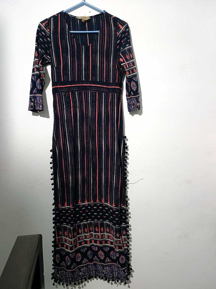 Anouk Women Viscose Rayon Straight Kurta