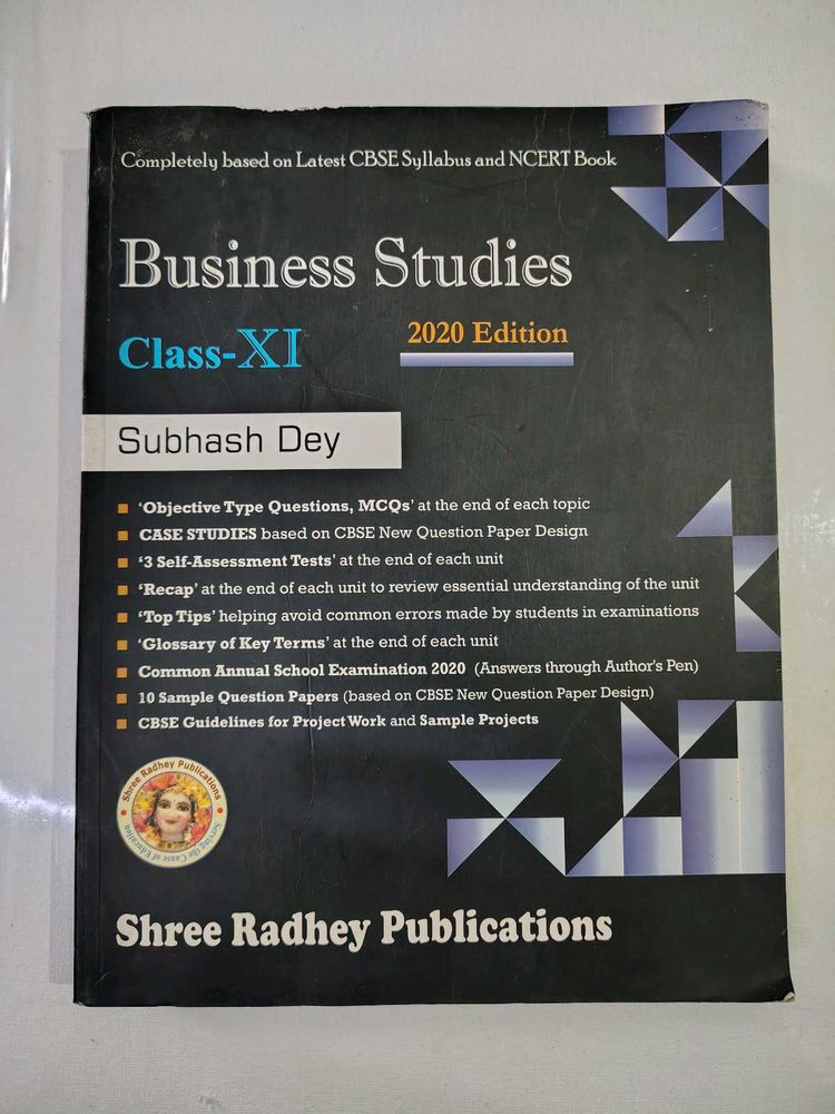 Business Studies 2020 Edition Class XI