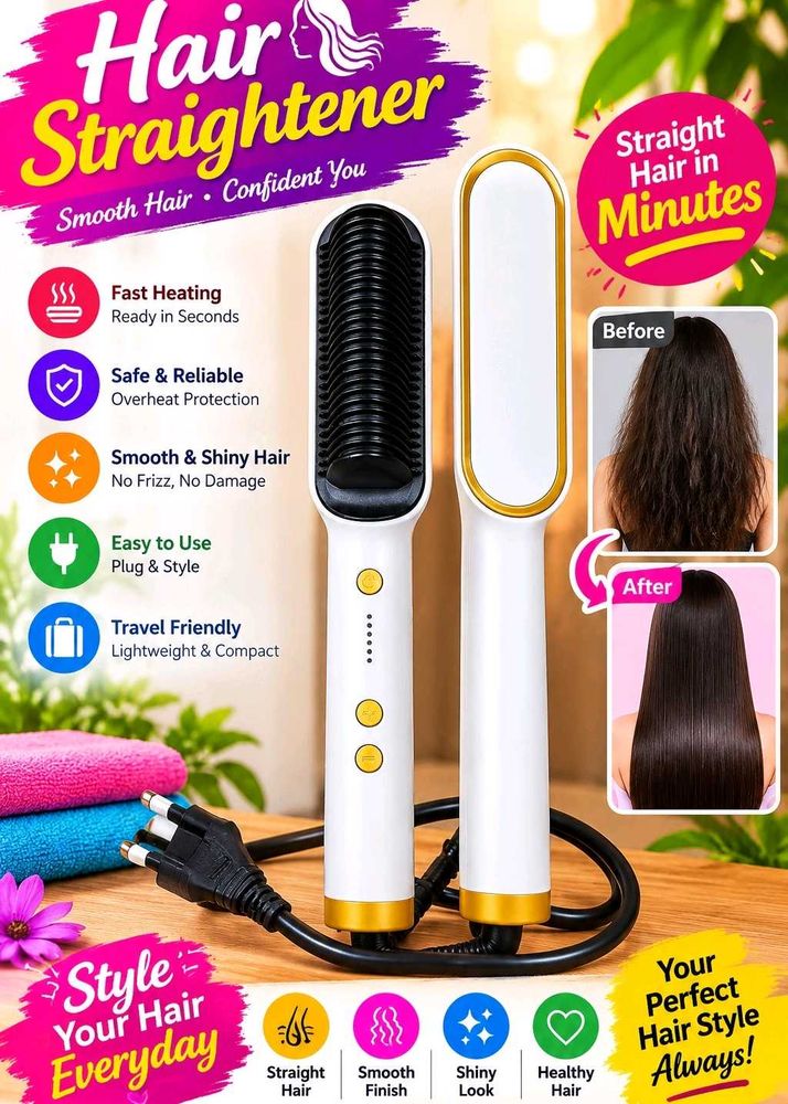Hair Straightener Brush