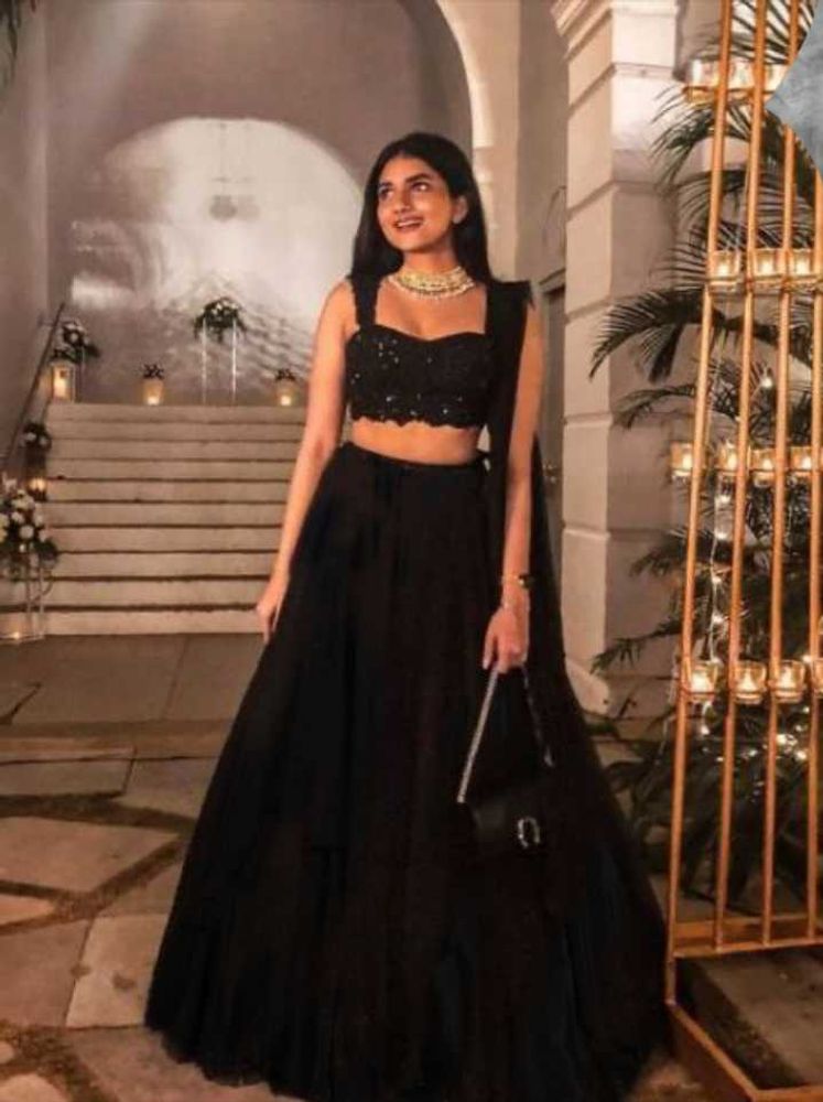 Elegant Black Lehenga Choli Set