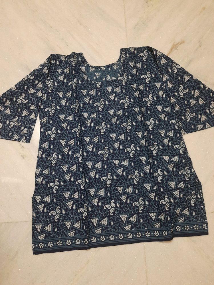 Indigo Short Kurti Or Top