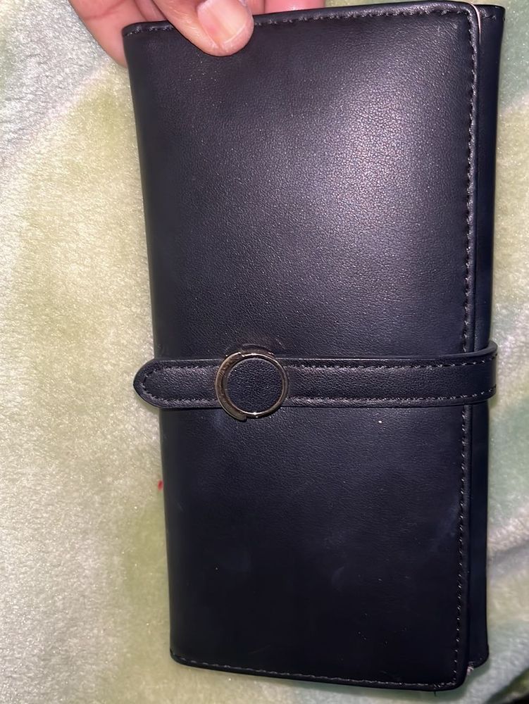 Black Wallet with Buckle