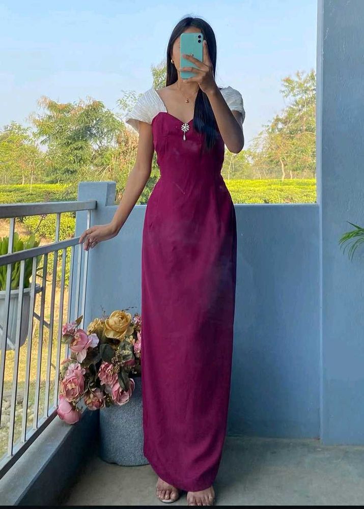 Purple Gown Dress