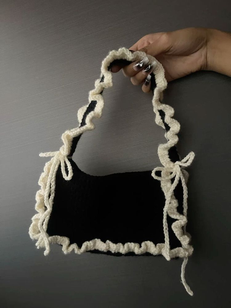 Handmade Crochet Cherry Bag