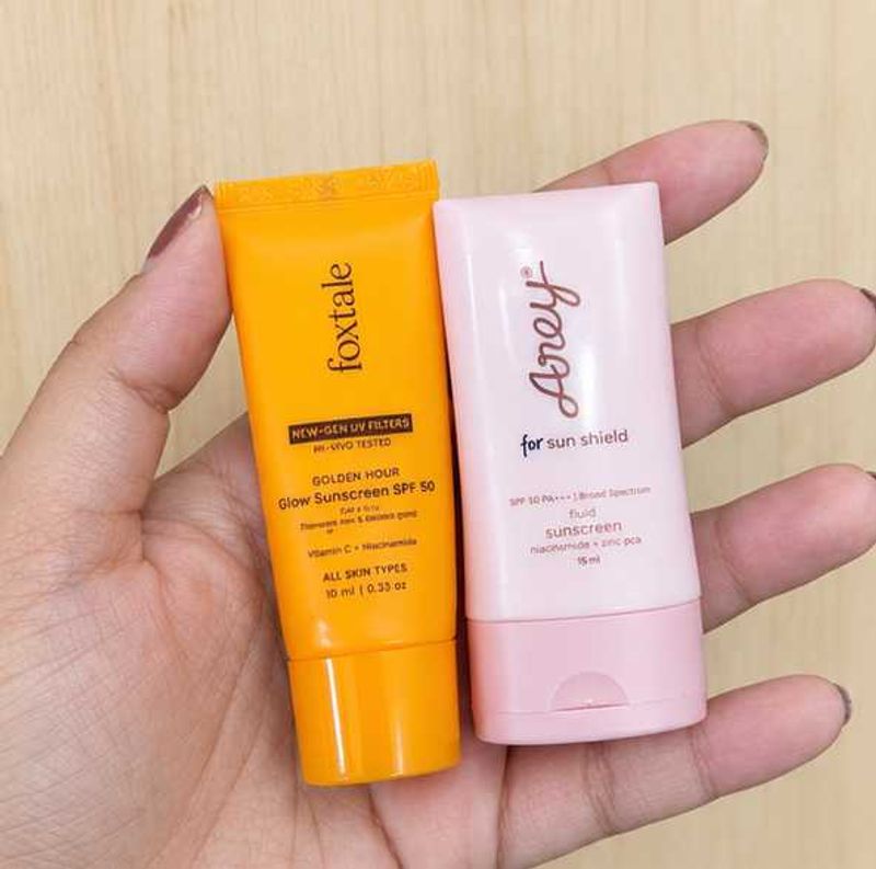 Foxtale &amp; Arey Sunscreens Combo ✨ with freebies ❤️