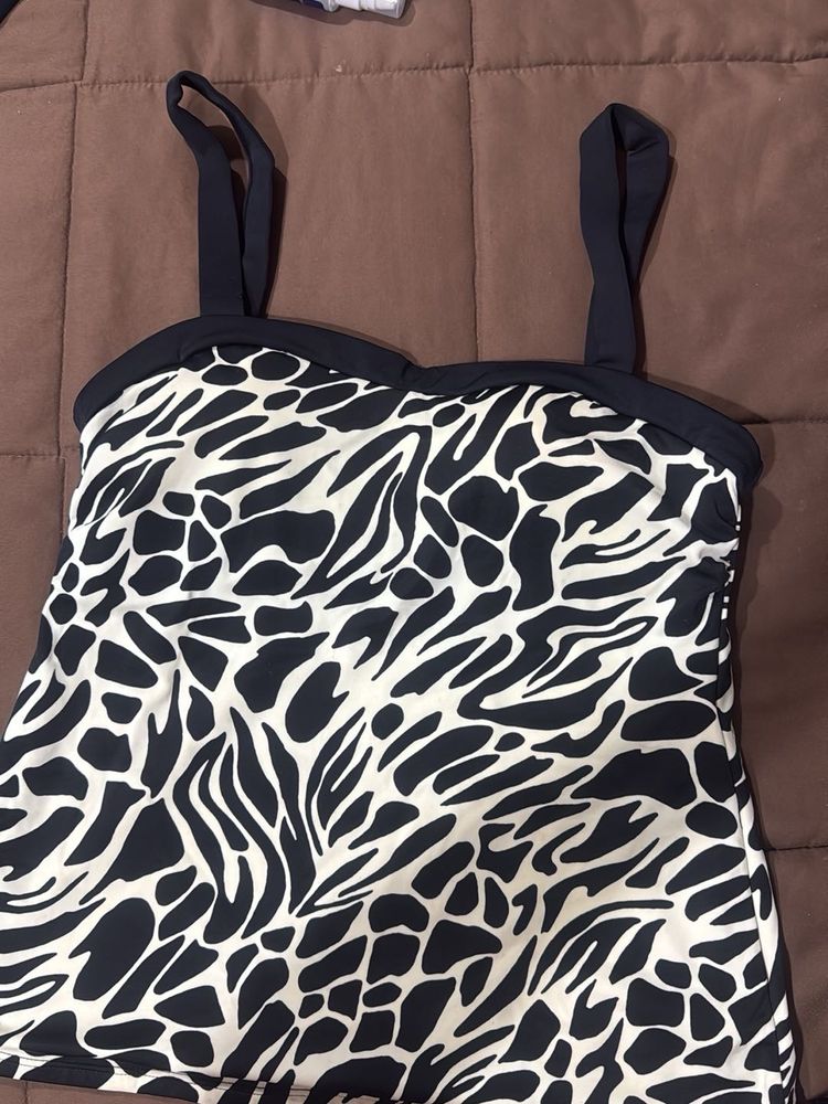 Animal Print Bikini Top