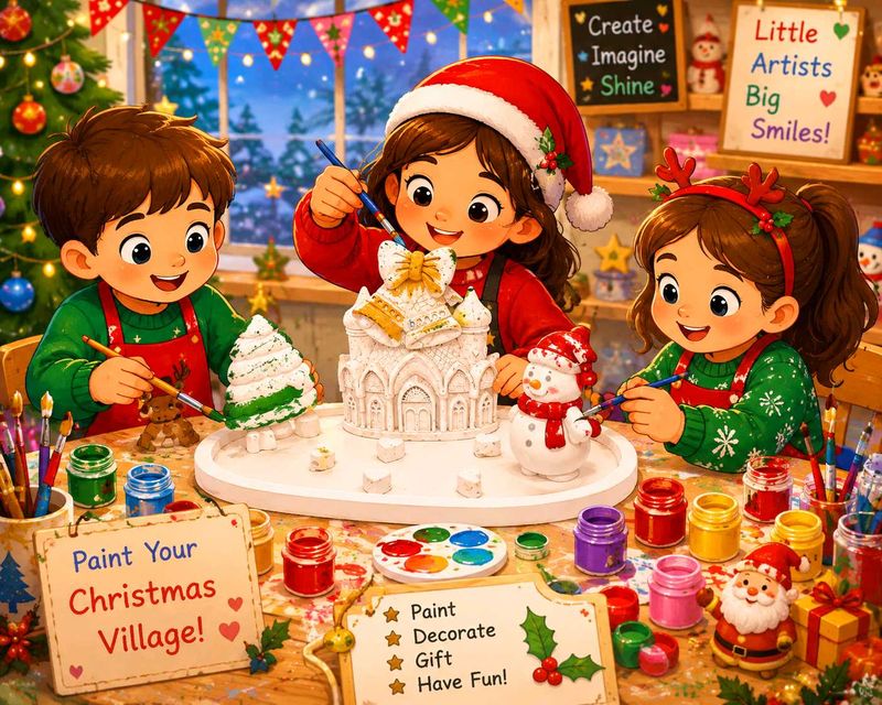 DIY Christmas Village Painting Kit