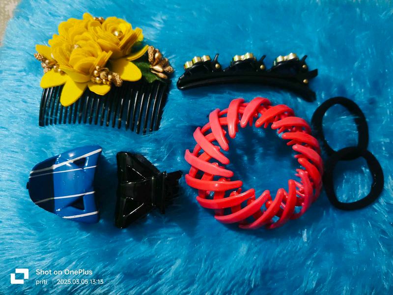 Rakhi gift hamper Hair Clip Collection