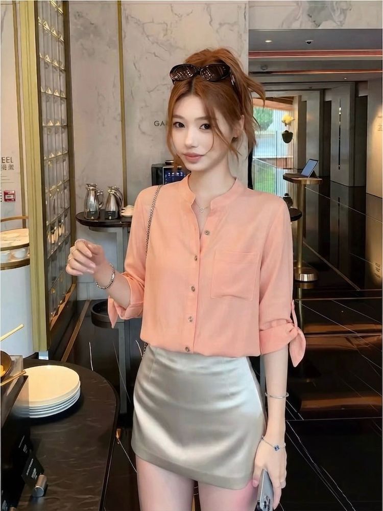 F&amp;F Women’s Peach Blouse