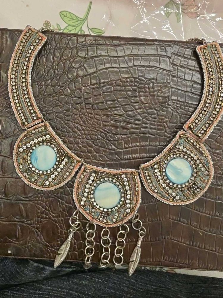 Boho Beaded Statement Necklace