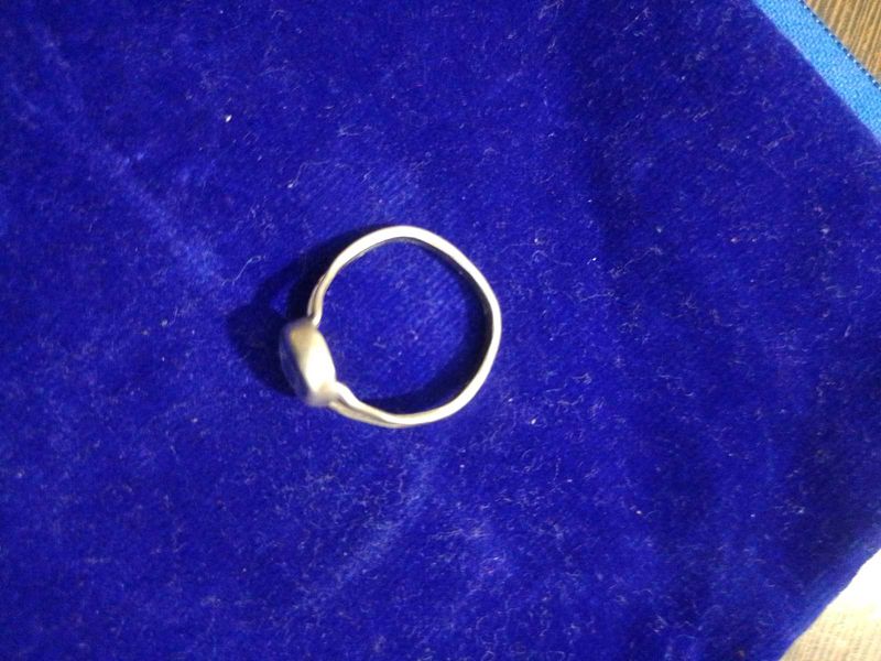 Silver Ring with Blue Stone