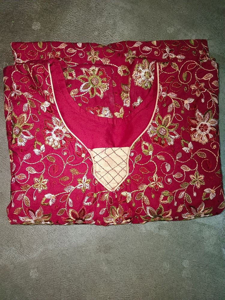 Beautiful Maroon Kurta