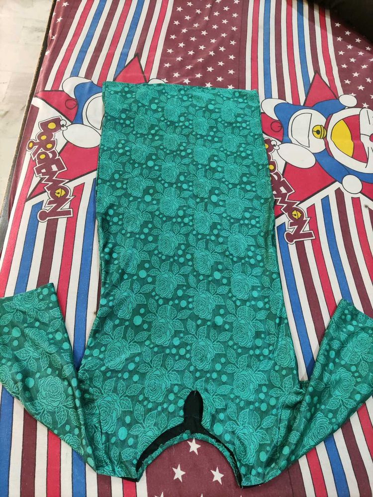 Elegant Teal Floral Kurta