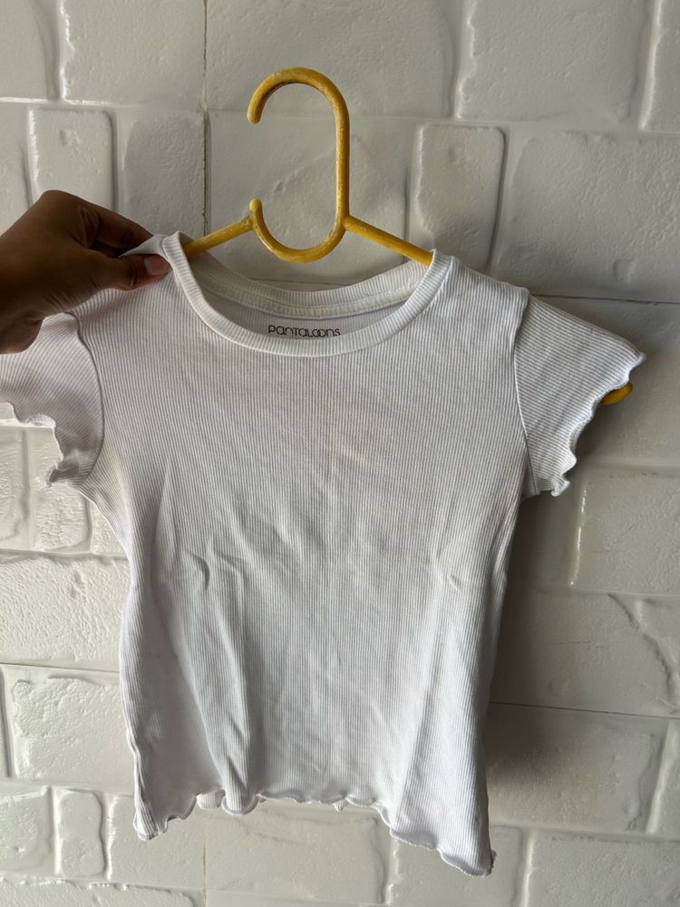 White Baby Tee