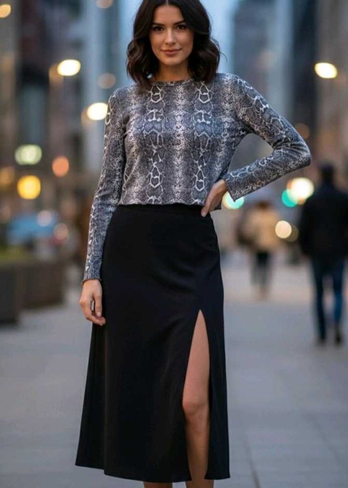 ZARA Snake Print Top