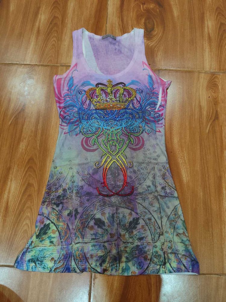 Punk Crown Graphic Tank Top