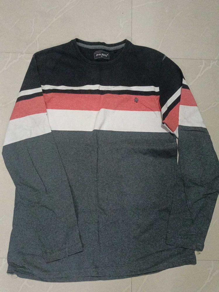 Men's Long Sleeve Striped T-Shirt